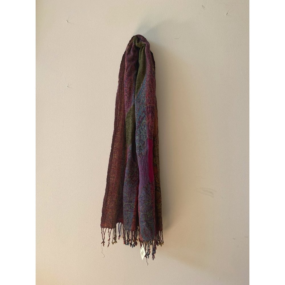 NWT Lucky Brand Boho Fringed Blanket Scarf